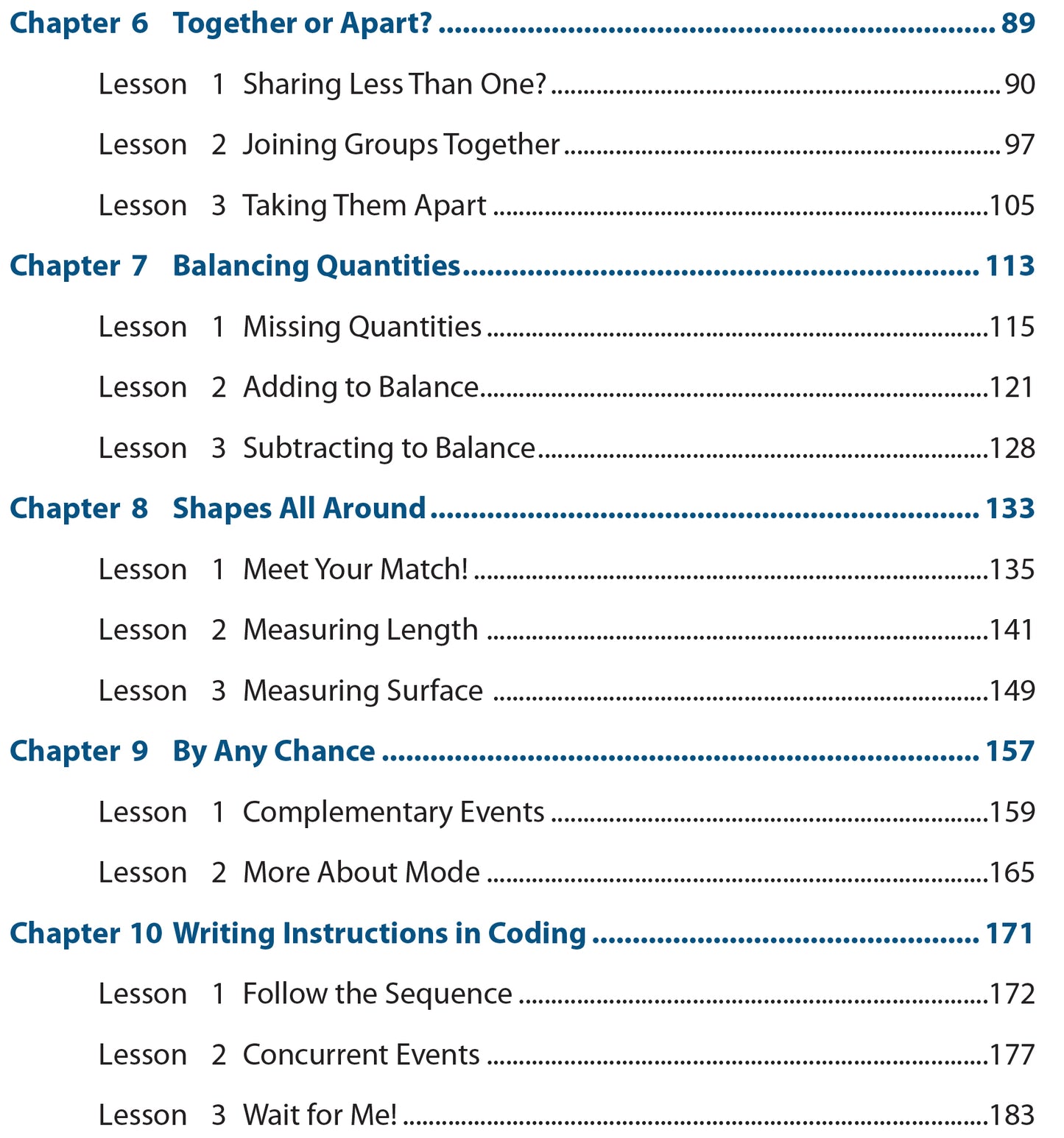 image of Math Now Grade 2 Math Workbooks Table of Contents