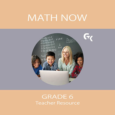 image of Math Now Grade 6 Teacher Resource Math Workbooks - GTK Press